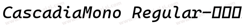 CascadiaMono Regular字体转换